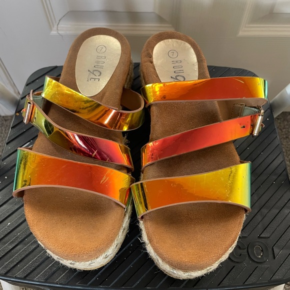 Rogue Multicolor Platform Sandals - Picture 2 of 3